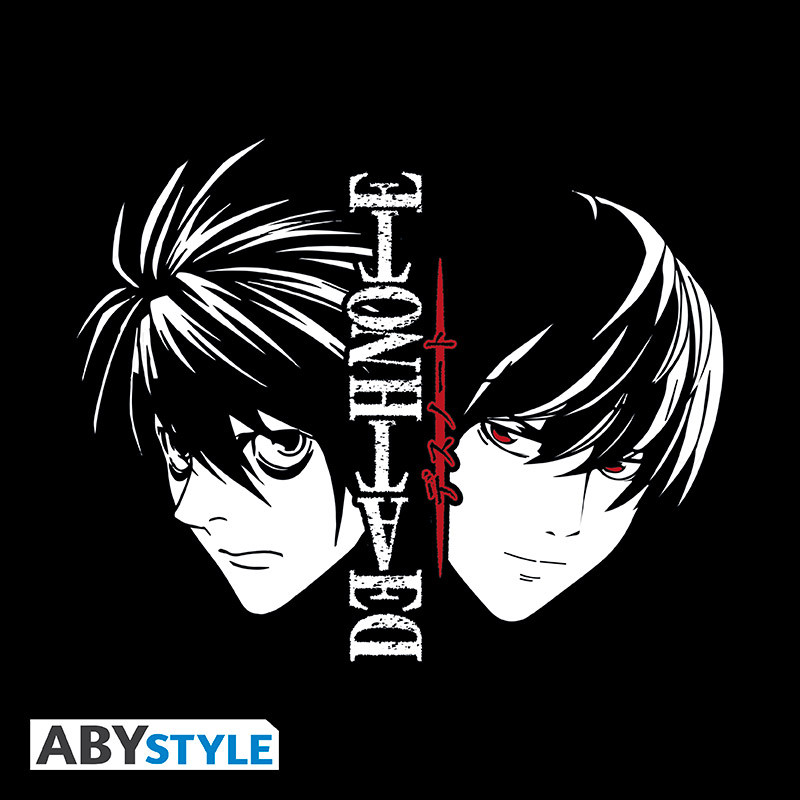 DEATH NOTE T-shirt unisex black L & Light