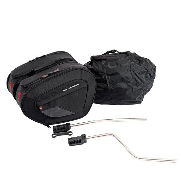 SW-MOTECH BLAZE saddlebags with saddlebag spacer (2 x 42 liters) - BlackRef : BC.HTA.06.740.31000