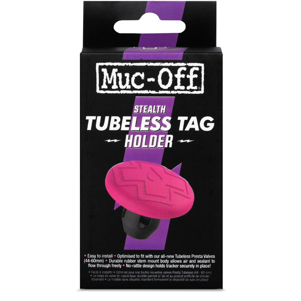 Muc-Off Tubeless Tag Holder - black/pink