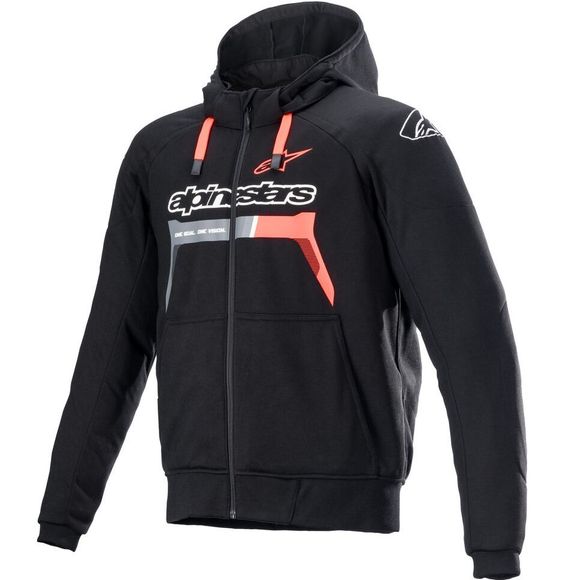 Alpinestars CHROME IGNITION Motorcycle Sweatshirt - Black / RedRef: AP12683