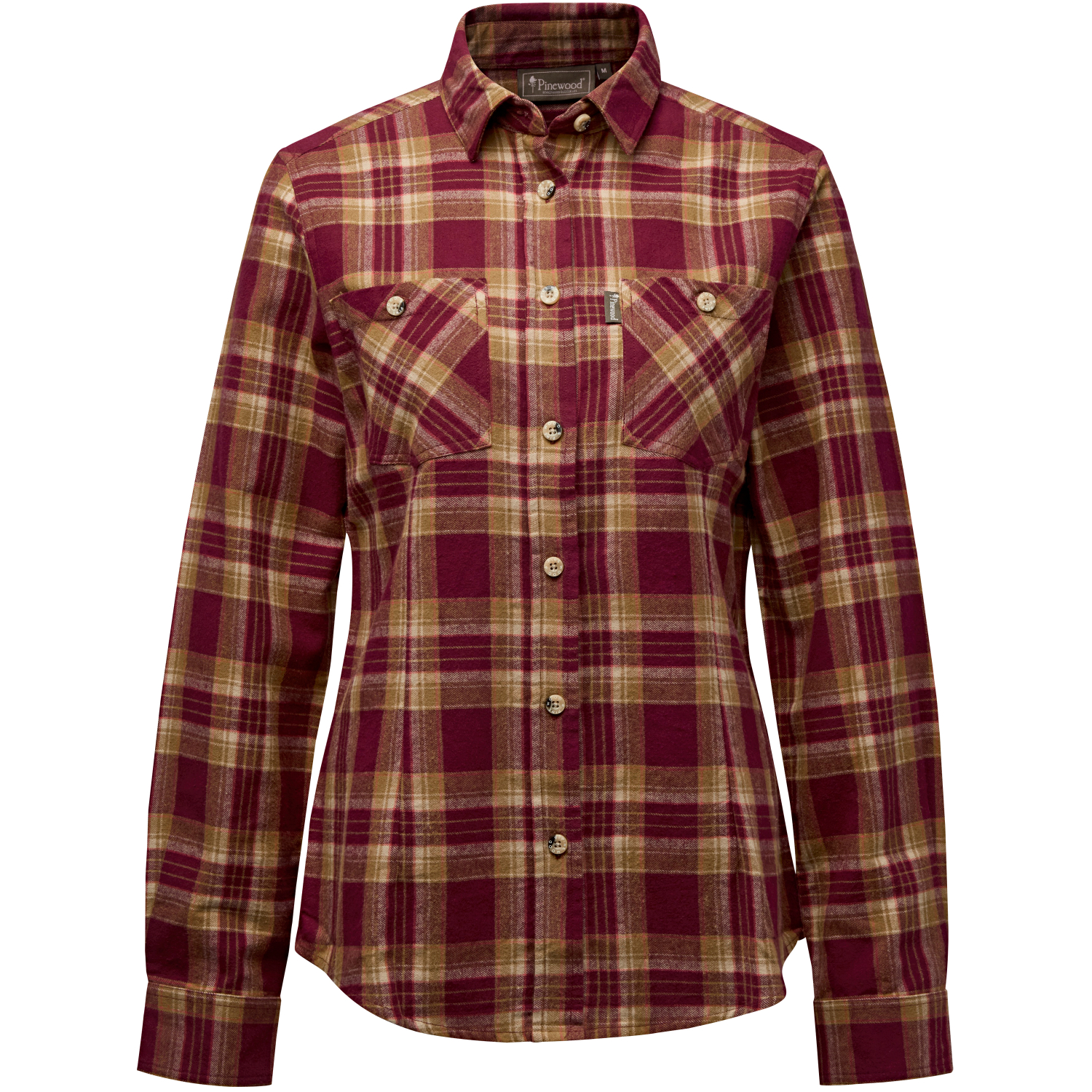 Felicia Shirt Women (Burgundy\/Olive Green)