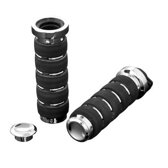 Highway Hawk Air 25mm Universal Handlebar Grips - GrayRef: HIG0115 / 45-0180