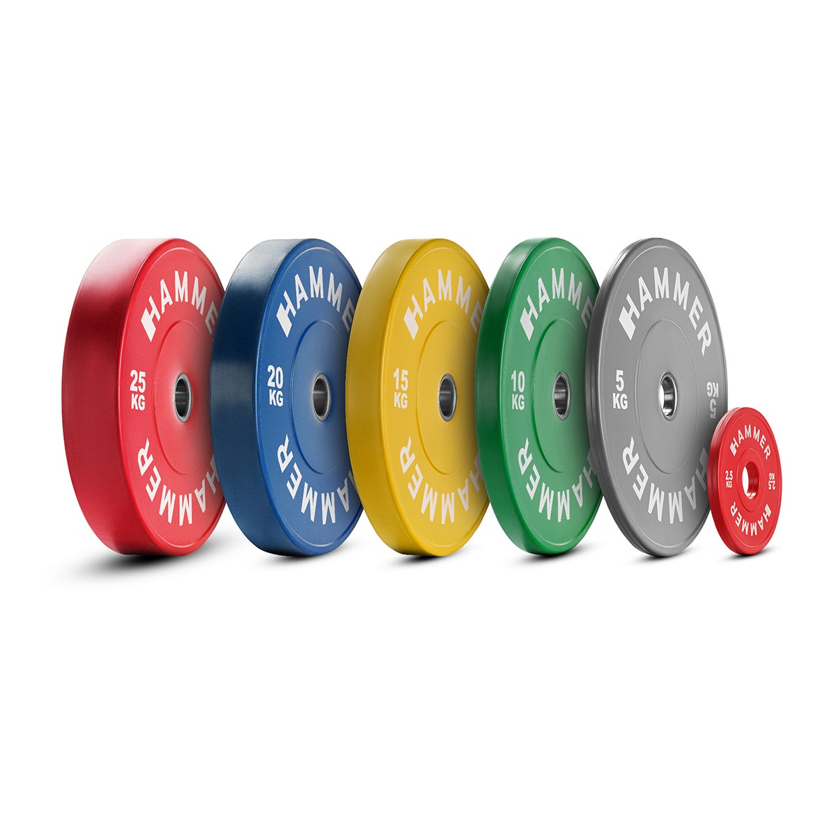 Bumper plates 50 mm 2.5 kg - 25 kg