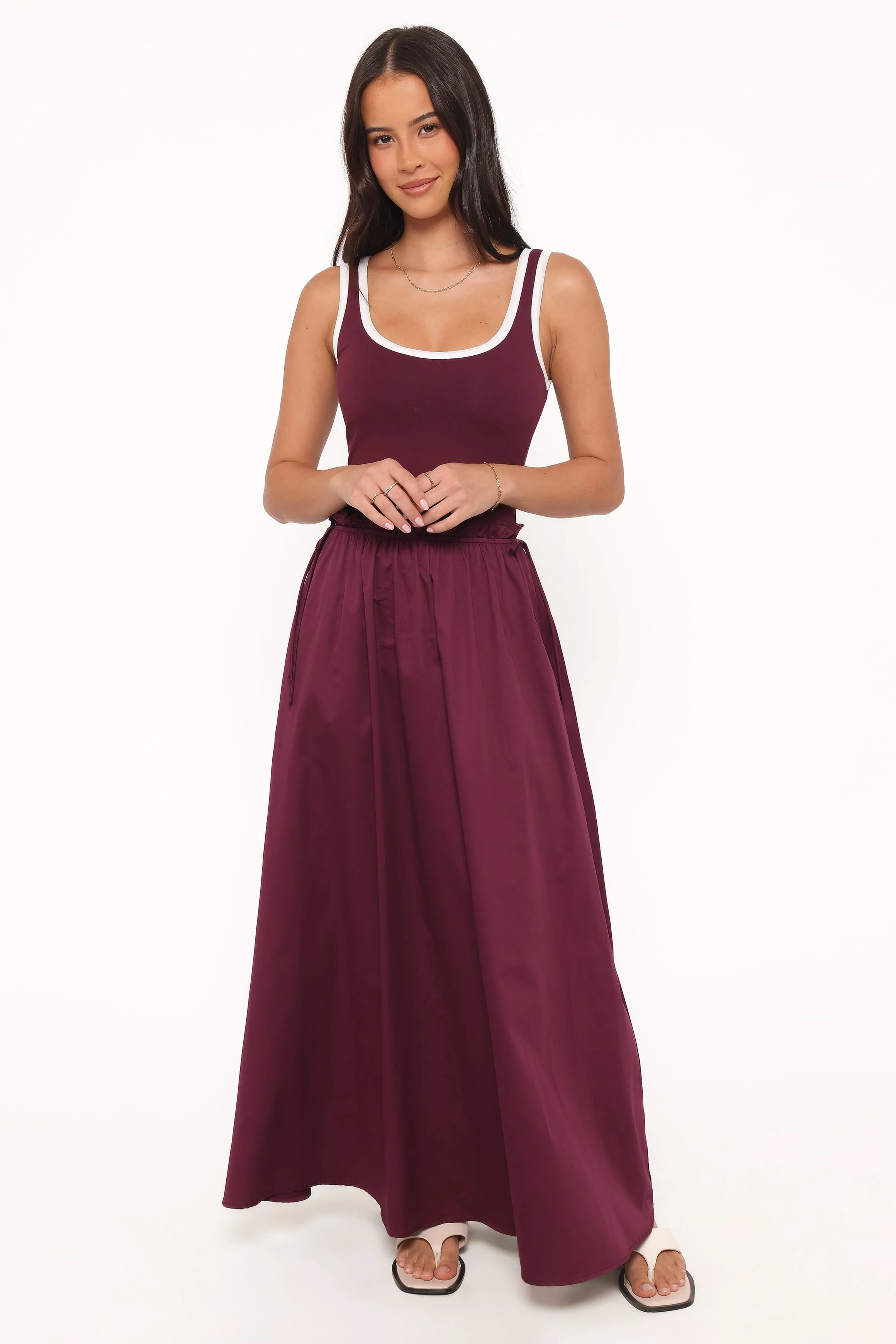 Finesse Maxi Dress - Burgundy