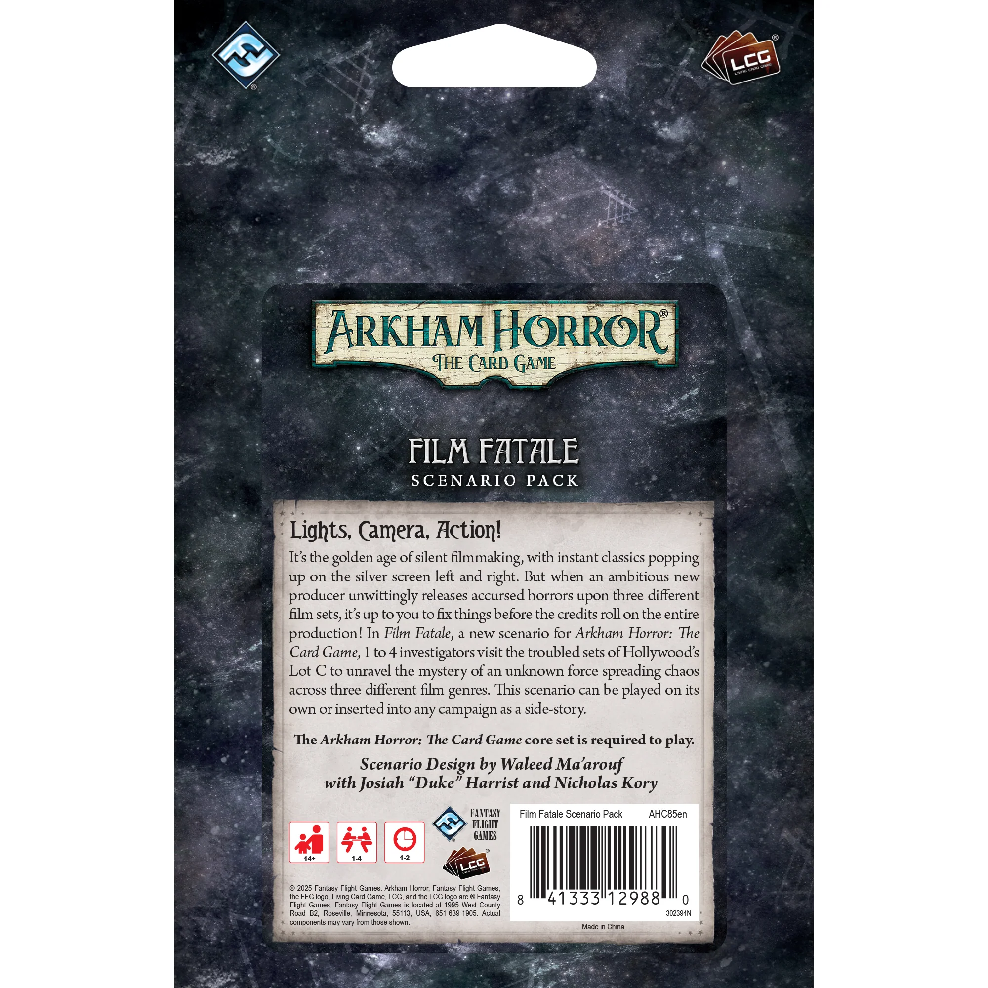 Arkham Horror: The Card Game - Film Fatale Scenario Pack