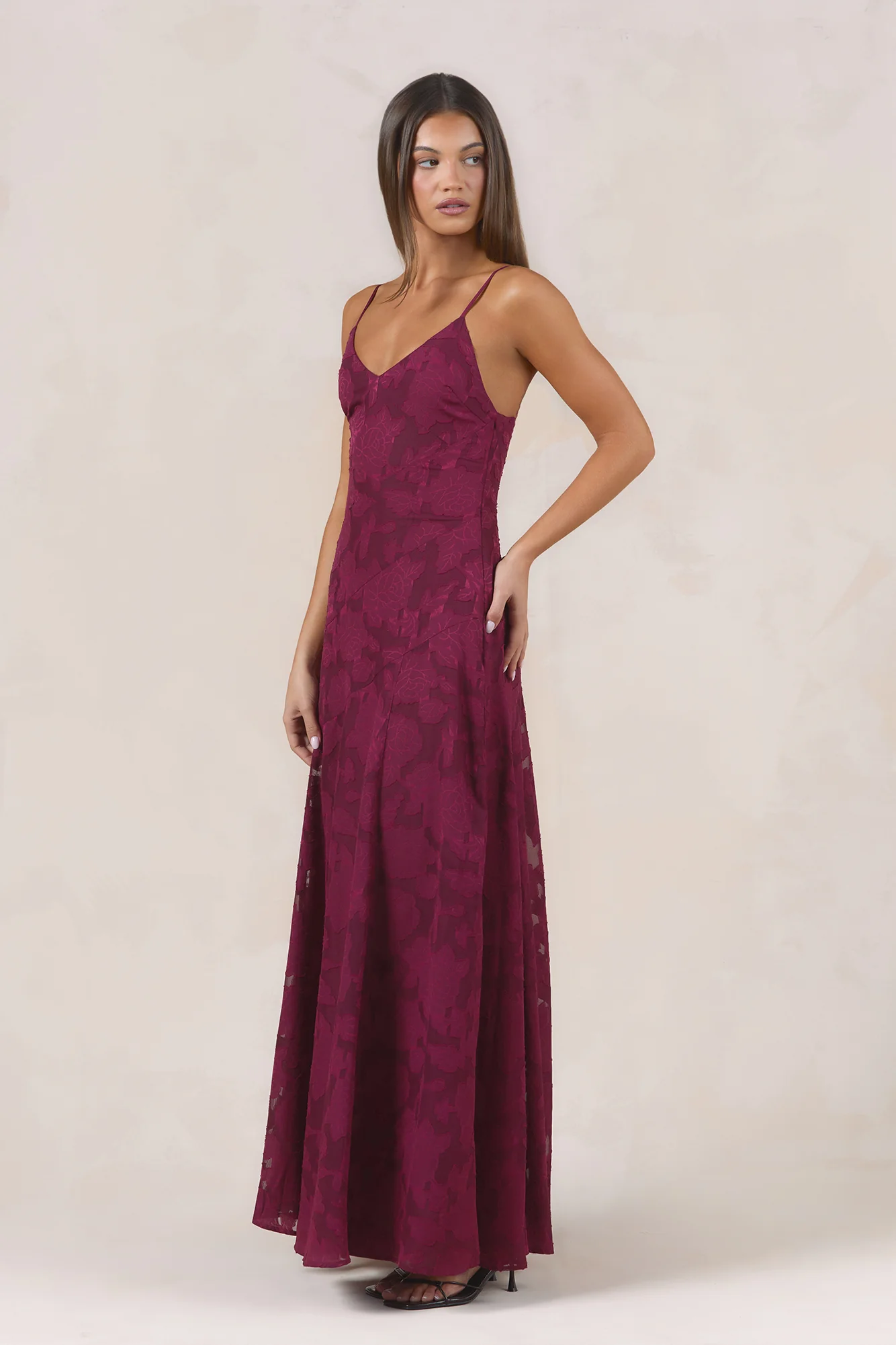 Dancing Spark Maxi Dress Wine