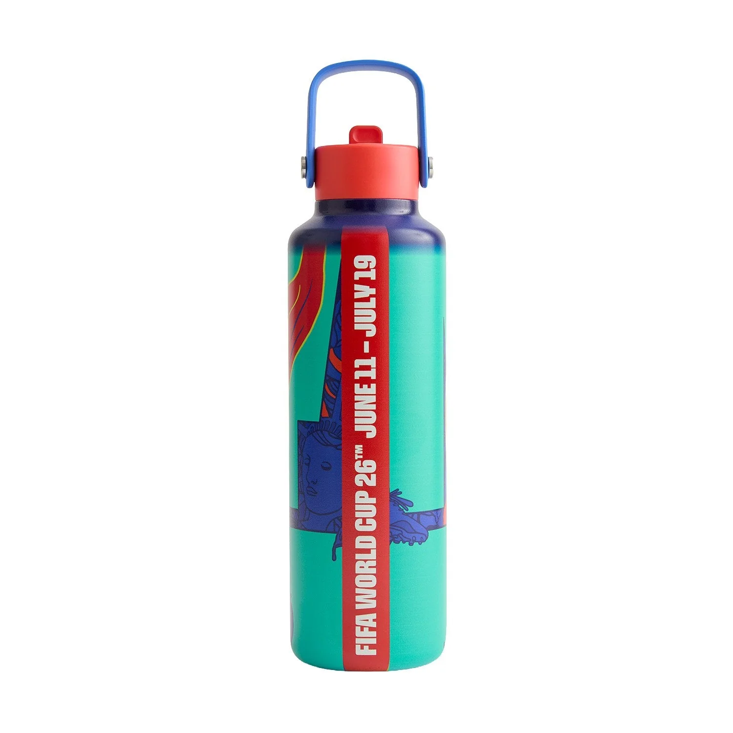 2026 Soccer Fan Collection New York New Jersey Poster Water Bottle
