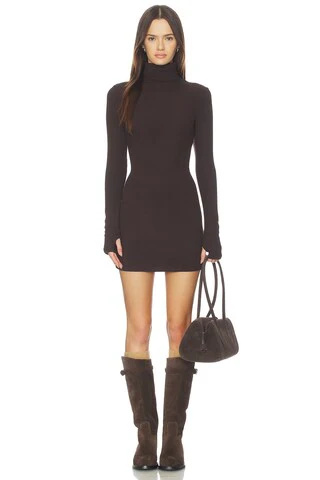 Knit Turtleneck Tunic Dress