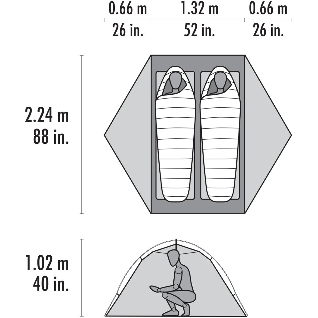 MSR Hubba Hubba HD 2 Tent - Green