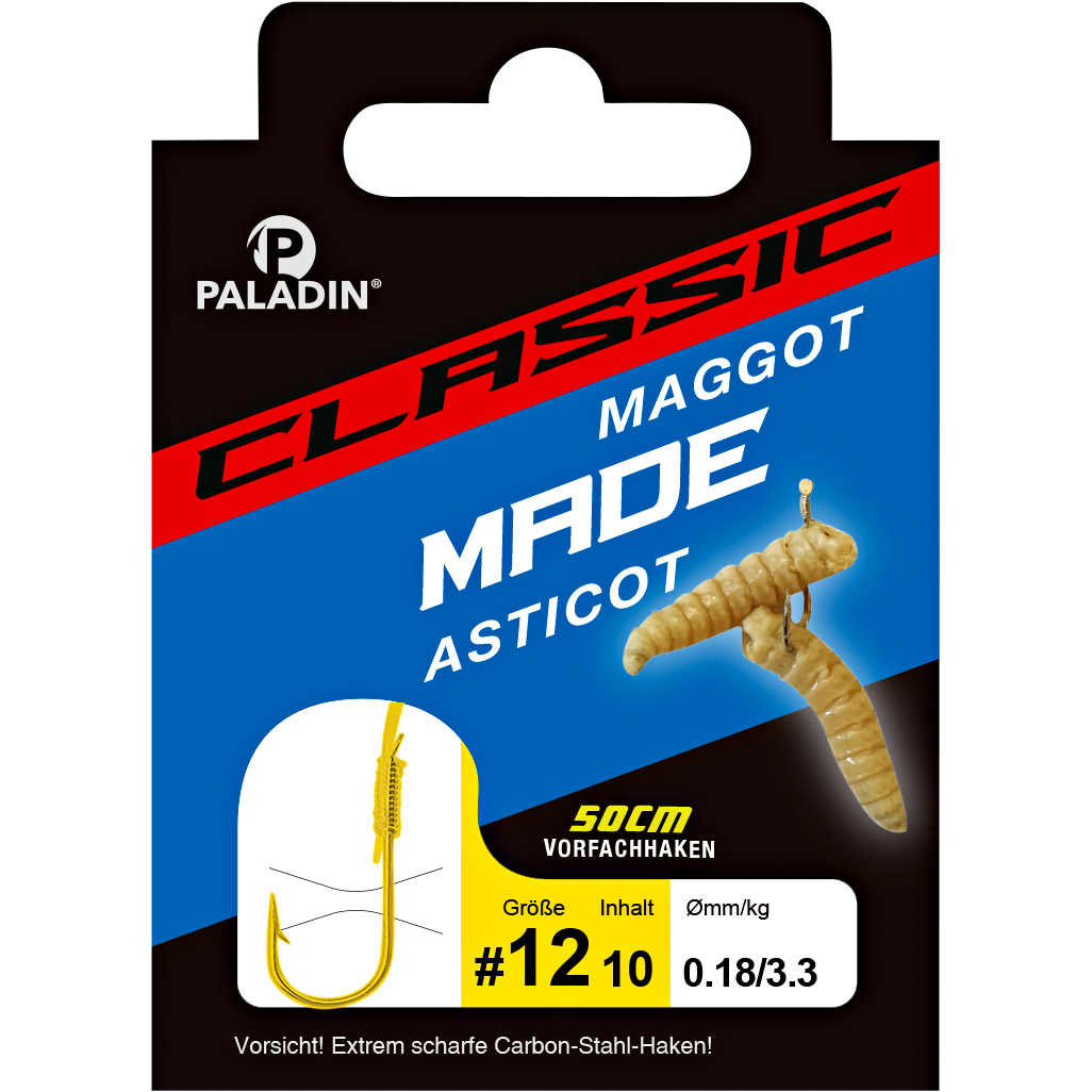 Paladin Maggot hook gold SB10