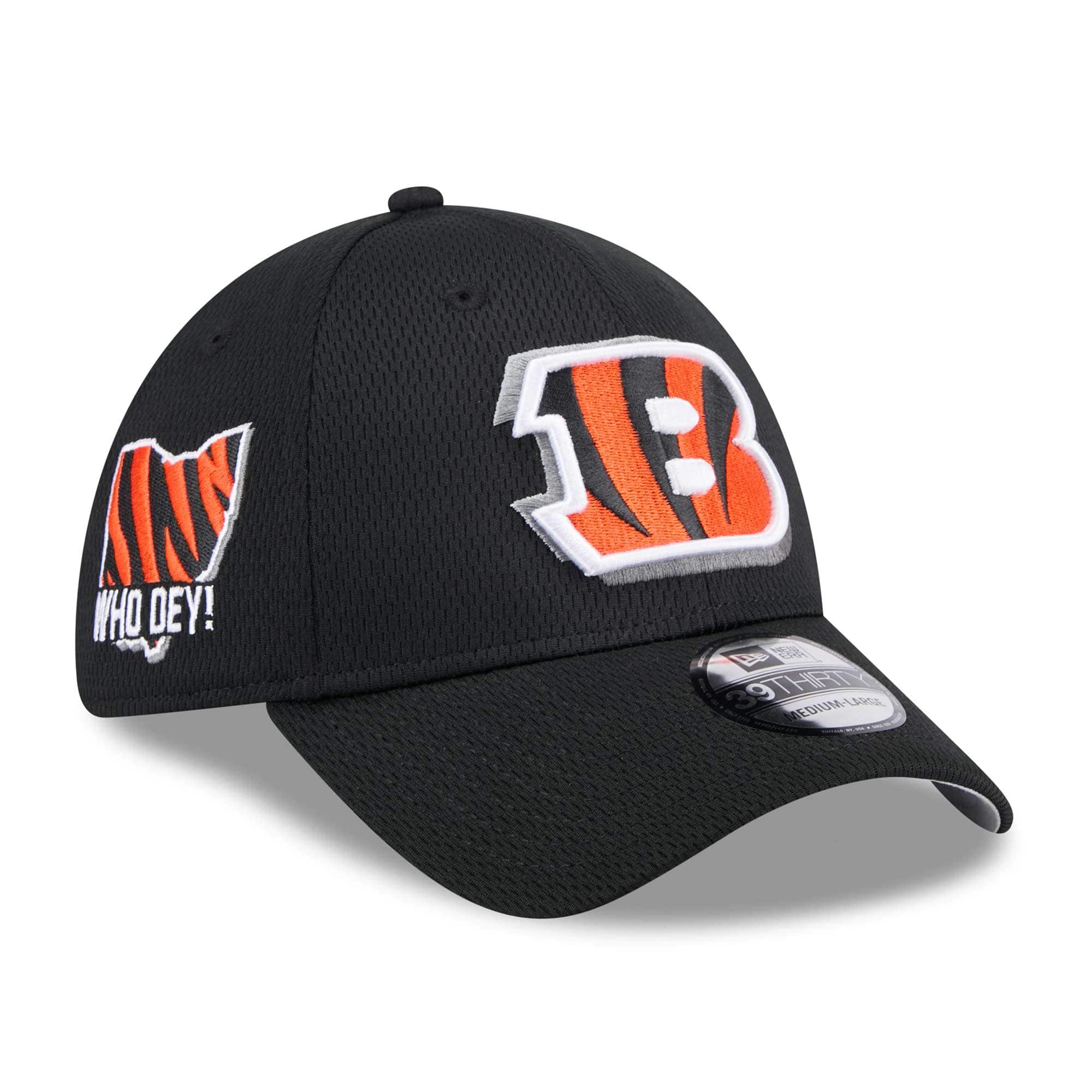 Cincinnati Bengals 2024 NFL Draft New Era 39THIRTY Flex Cap Black