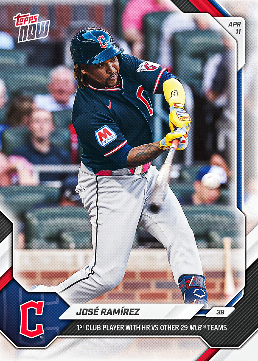 José Ramírez - 2026 MLB Topps NOW® - Card 73 - PR: 1115