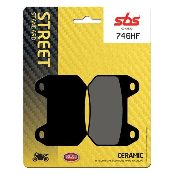 SBS 746HF Organic Rear Brake PadsRef: 746HF / 746000