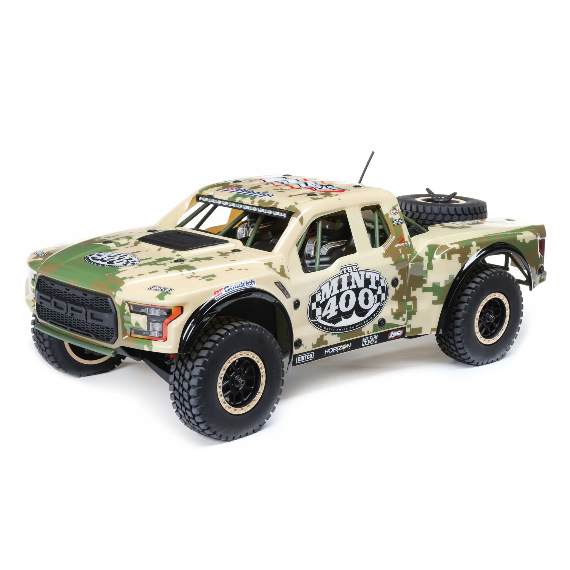 1/10 Mint 400 Ford Raptor Baja Rey Limited Edition 4WD RTR, Tan Losi LOS03048T1