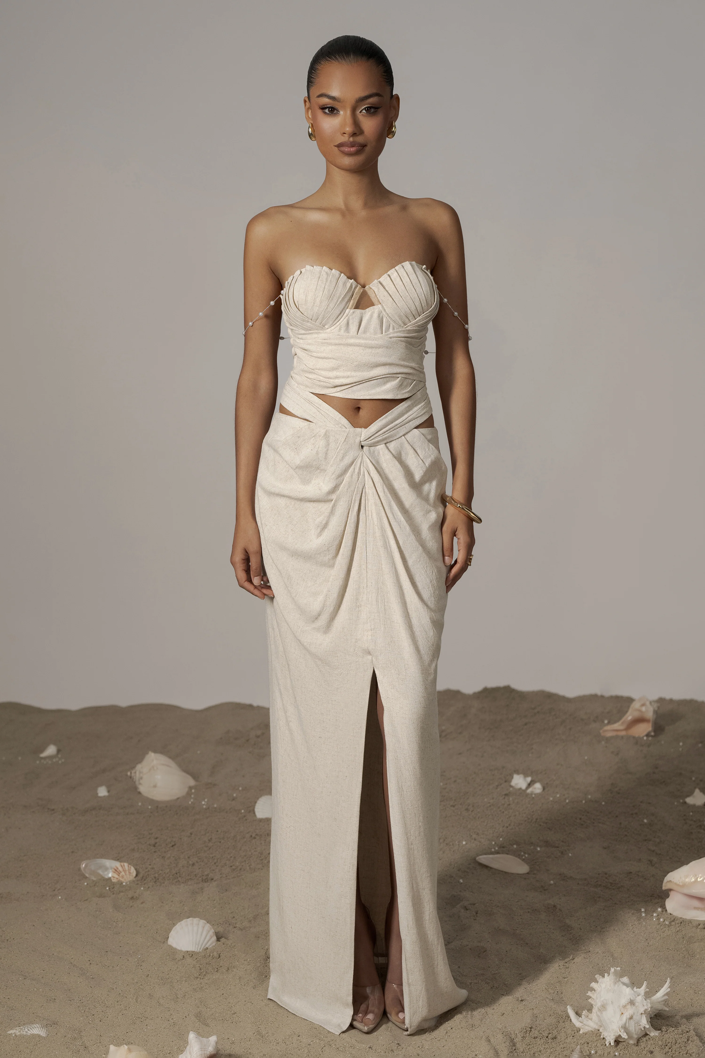 Natural Dreamland Linen Skirt