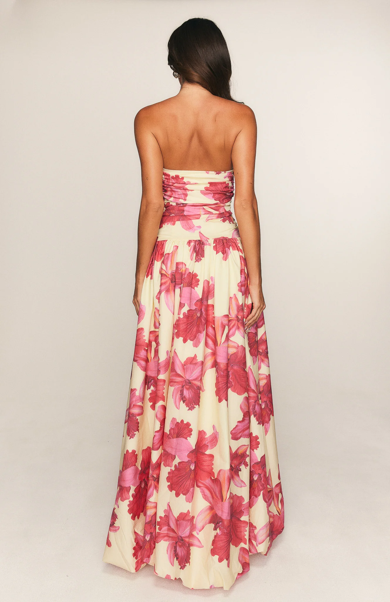 Keep My Promise Strapless Maxi Dress Siena Bloom