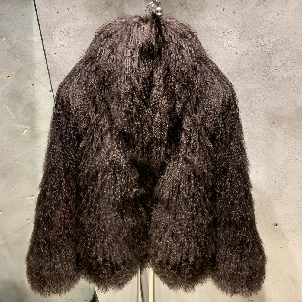 Aspen Mongolian Fur Coat