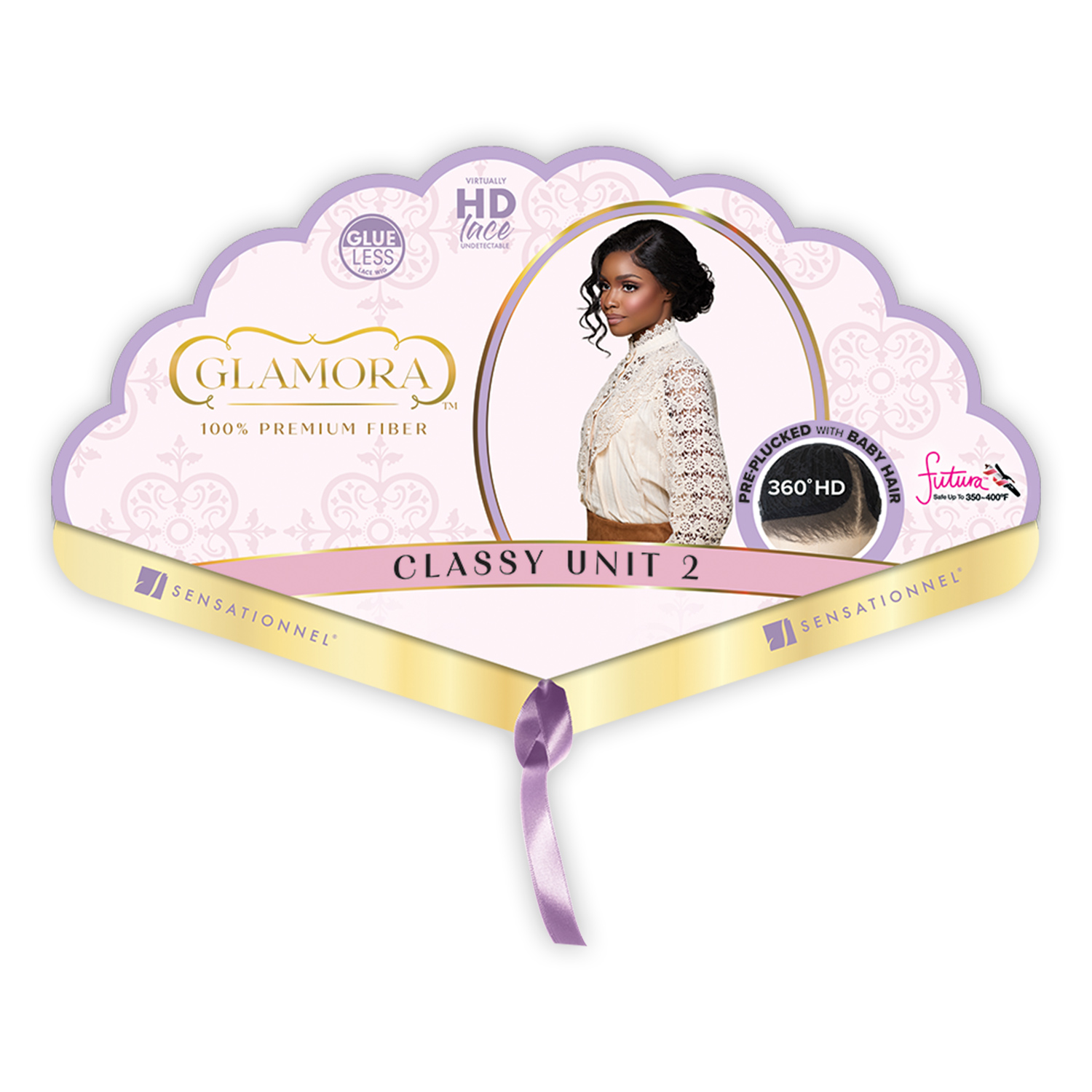 Sensationnel HD Lace Front Wig Glamora Glueless 360 HD Classy Unit 2