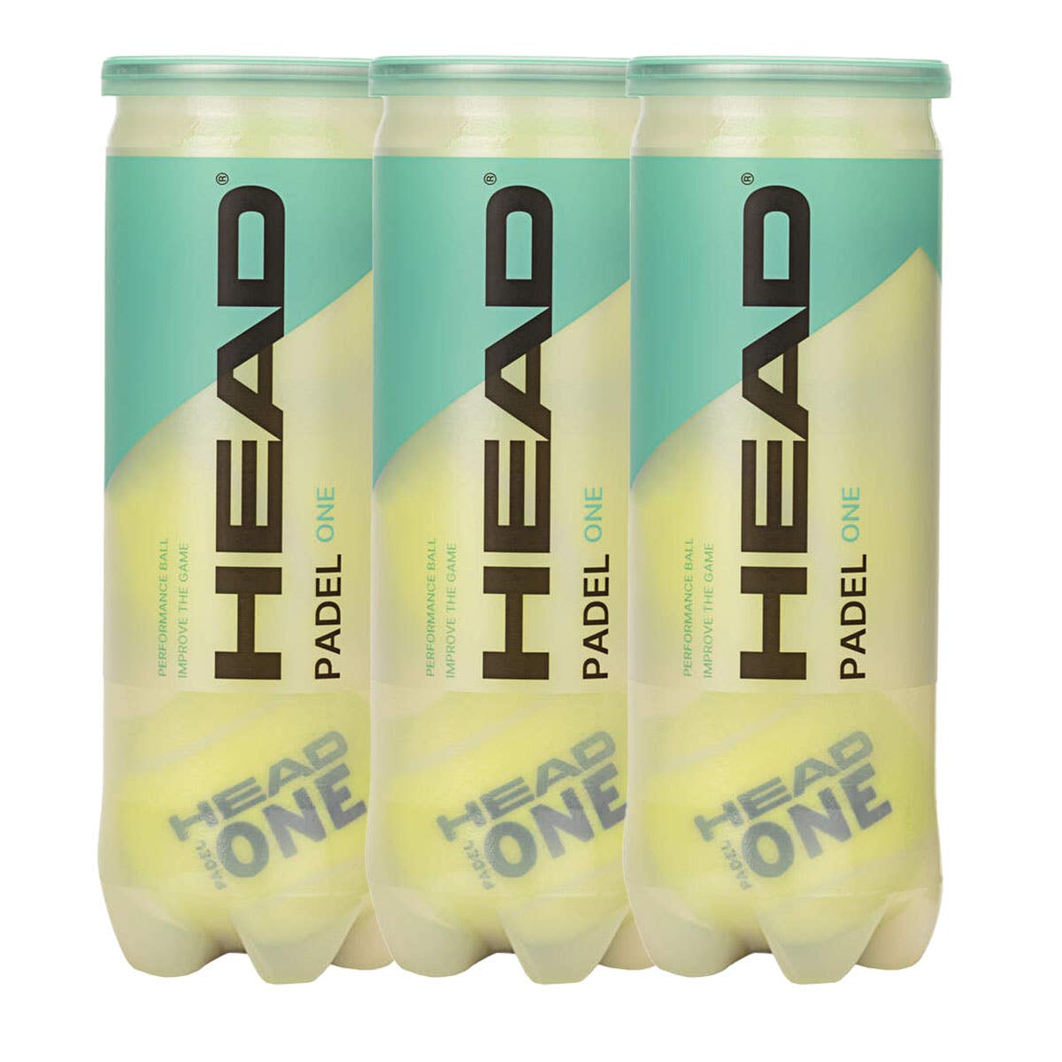 TRIPACK OF 3 HEAD PADEL ONE 3-BALL CANS