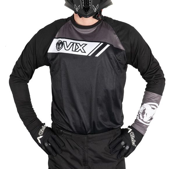 Maillot cross Ovix DRIBBLER BLACK/GREY 2026 - Noir / GrisRef : POV0069