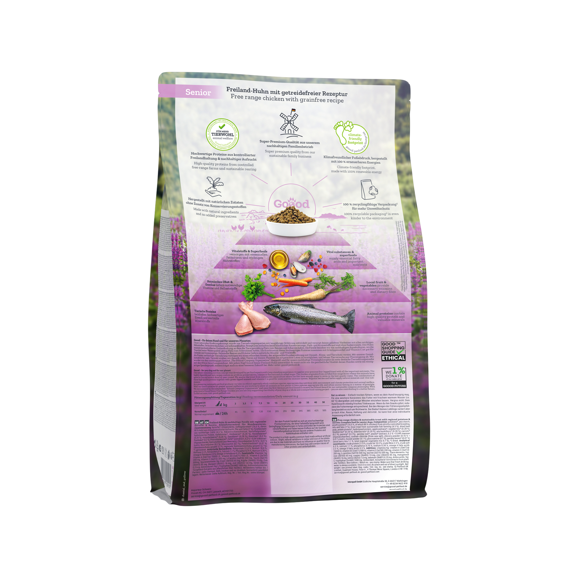 Goood Senior Dog Food - Free Range Chicken & Sustainable Trout - 10kg