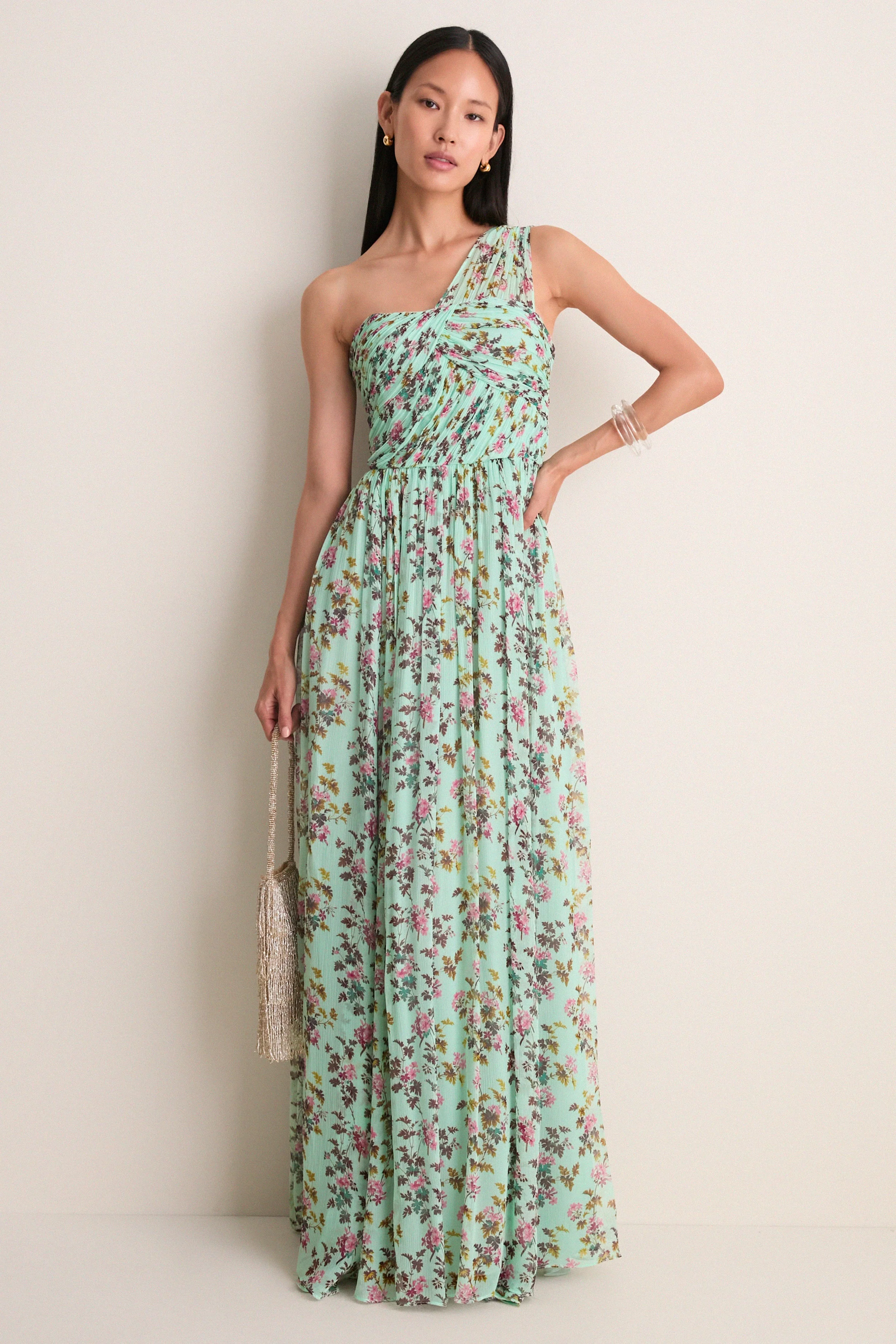 Opaline Aureline Silk Gown