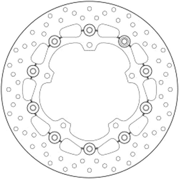 Disque de frein Rond Brembo flottantRef : 78B40849