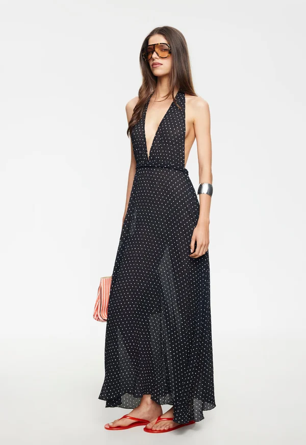 LIONESS District Maxi Dress in Black