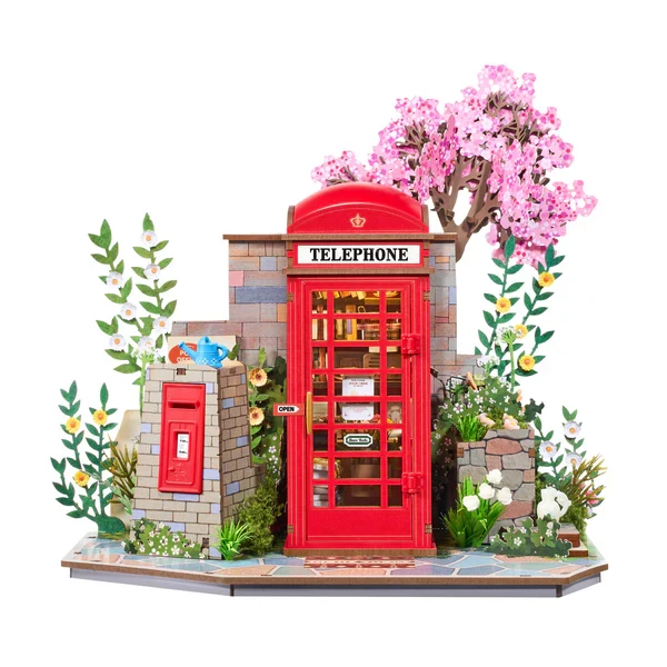 Robotime Blossom Book Booth 3D Wood Puzzles TGS05