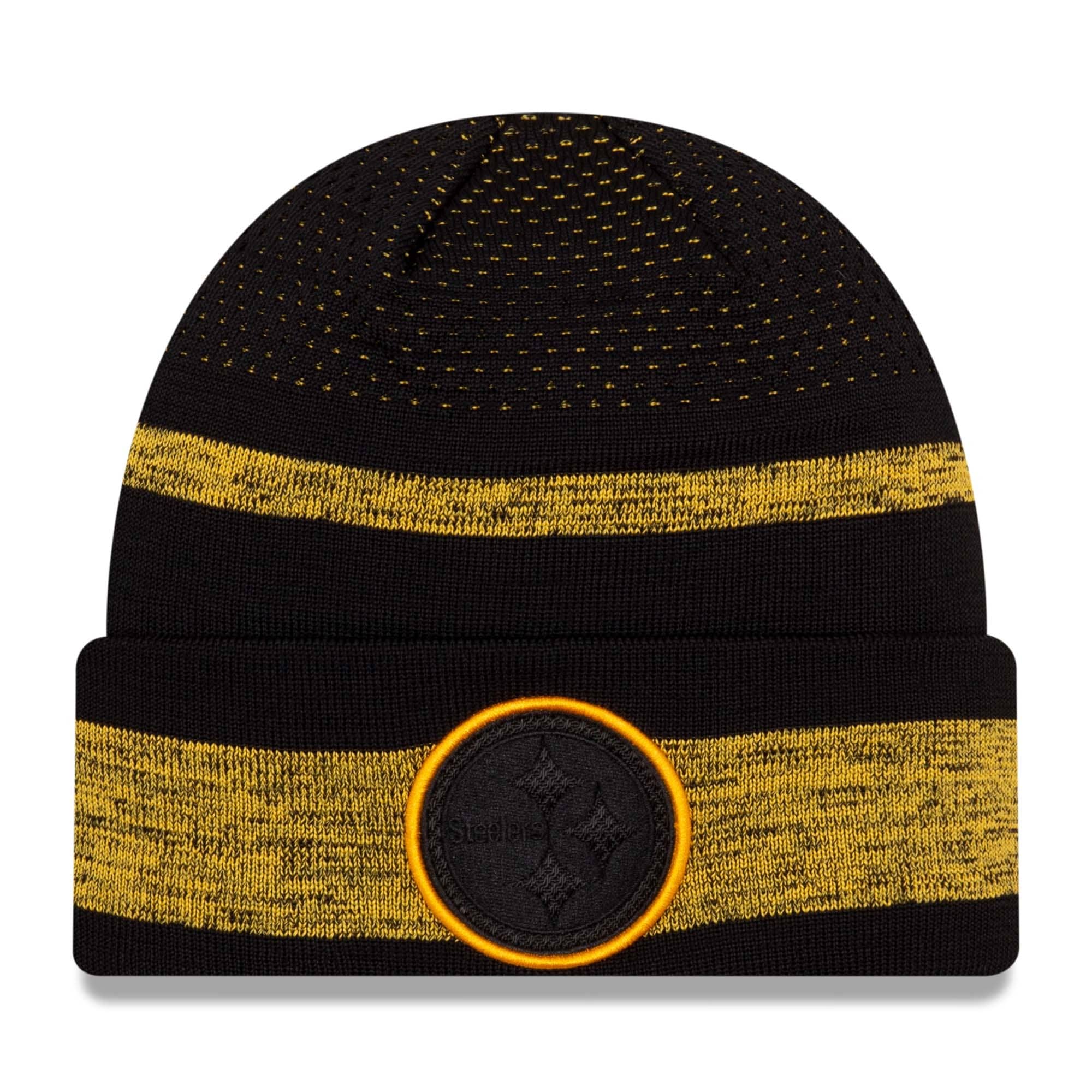 Pittsburgh Steelers 2021 NFL Sideline New Era Tech Knit Beanie