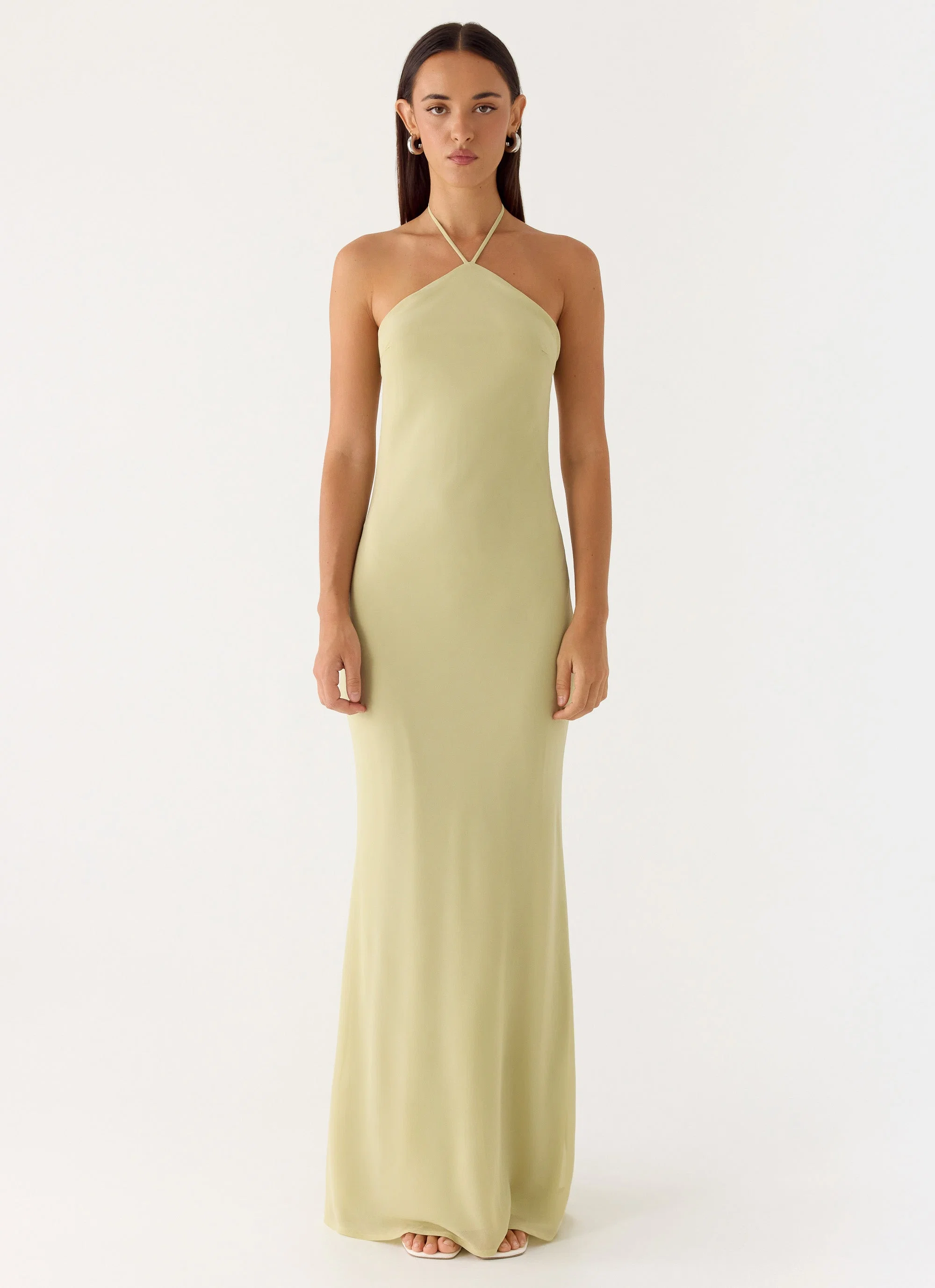 Anouk Halter Maxi Dress - Sage