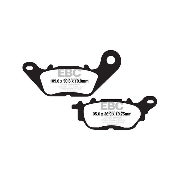 EBC Sinter Metal Sintered Rear Brake PadsRef: Fa662Hh / 17212393