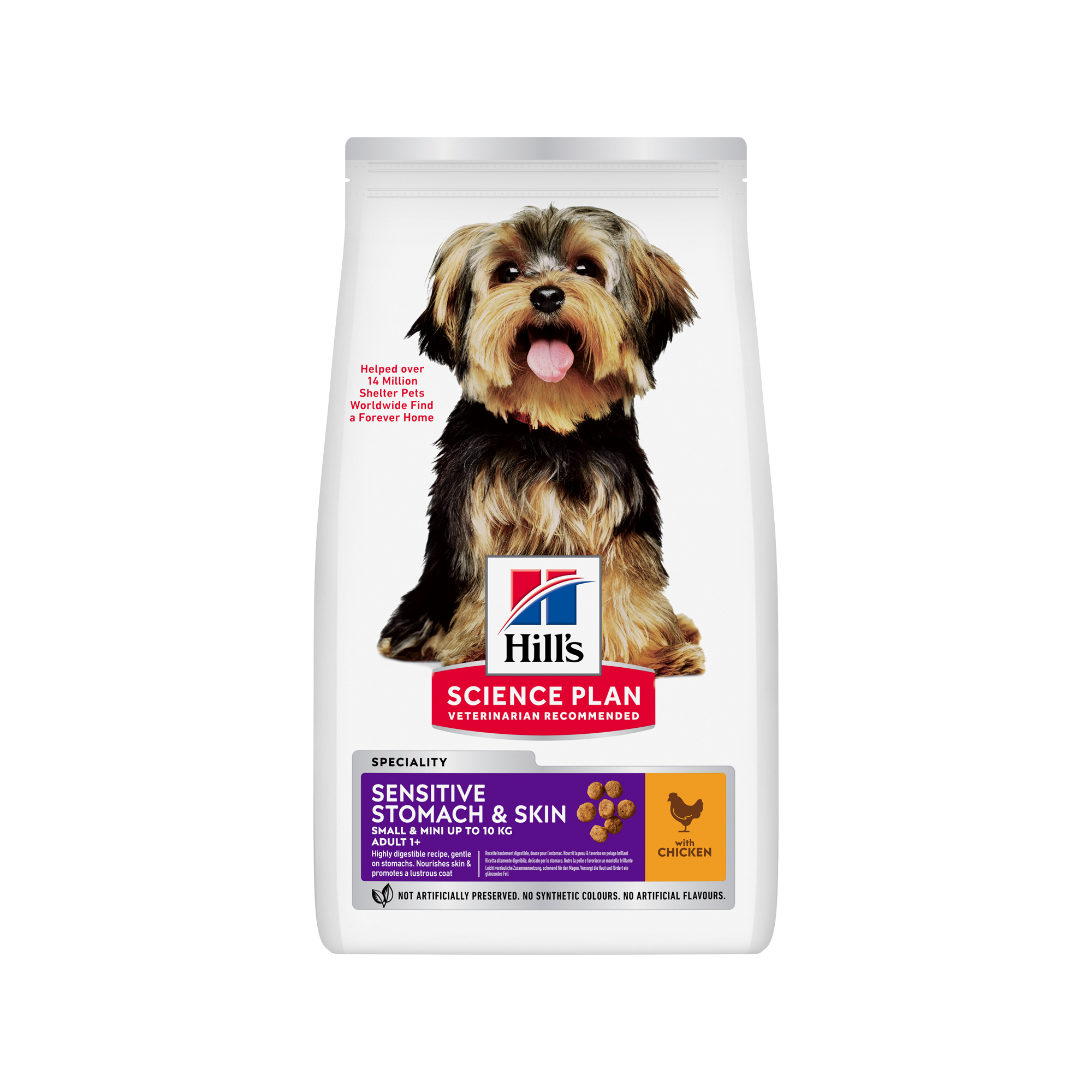 Hill's Science Plan Small & Mini - Sensitive Stomach & Skin Adult - Chicken - 1,5 kg
