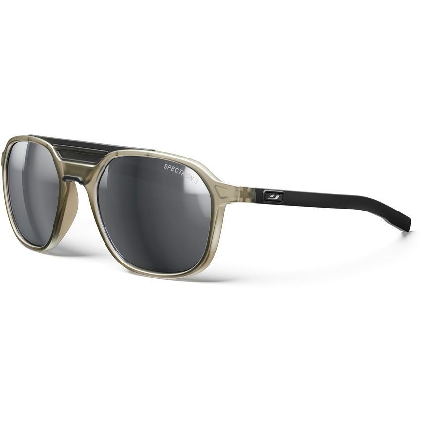 Julbo Slack Cover Spectron 3 Sunglasses - Beige Translucent Glossy / Black - Silver Flash