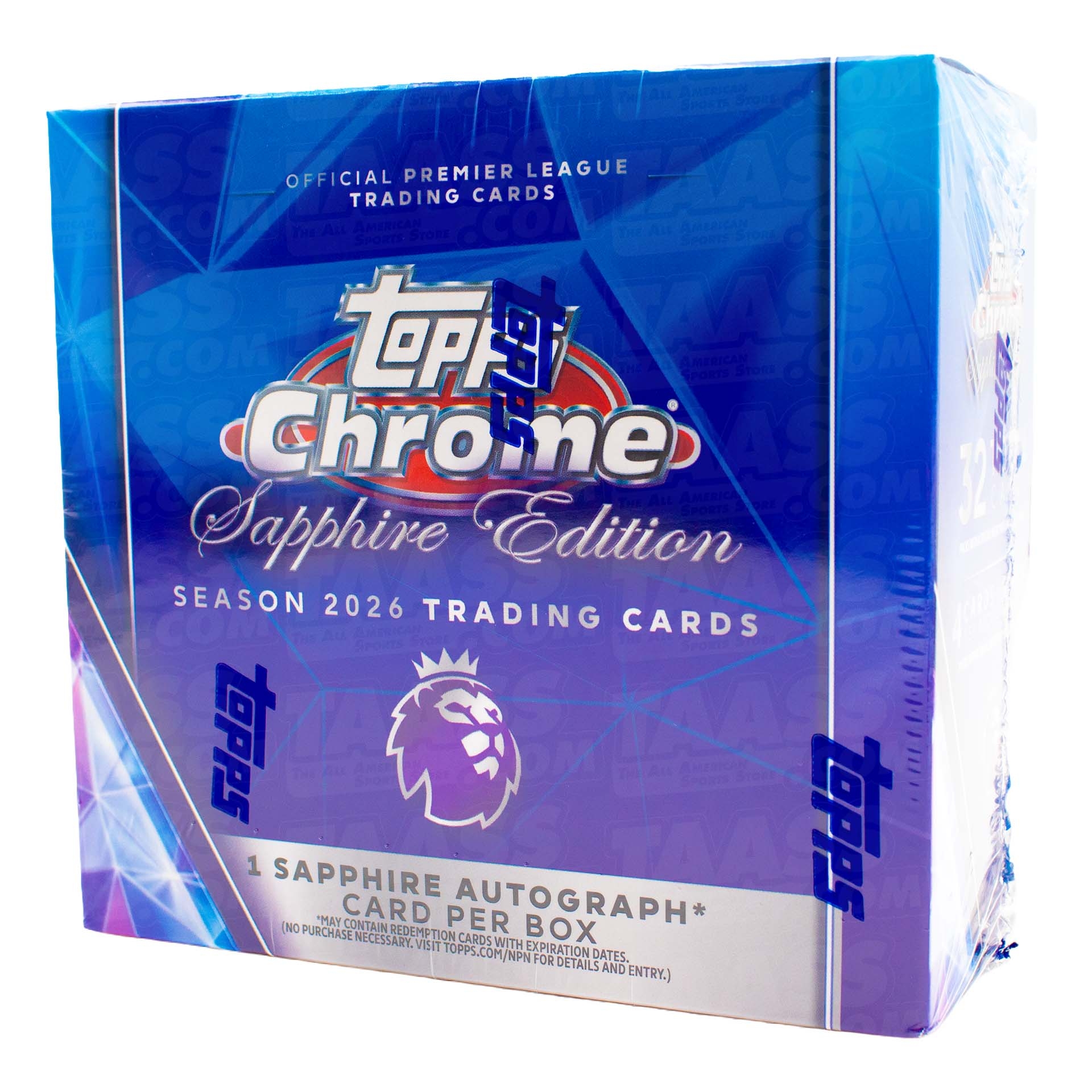 (Live Break) 2025/26 Topps Chrome Sapphire Edition Premier League Soccer EPL Hobby Box