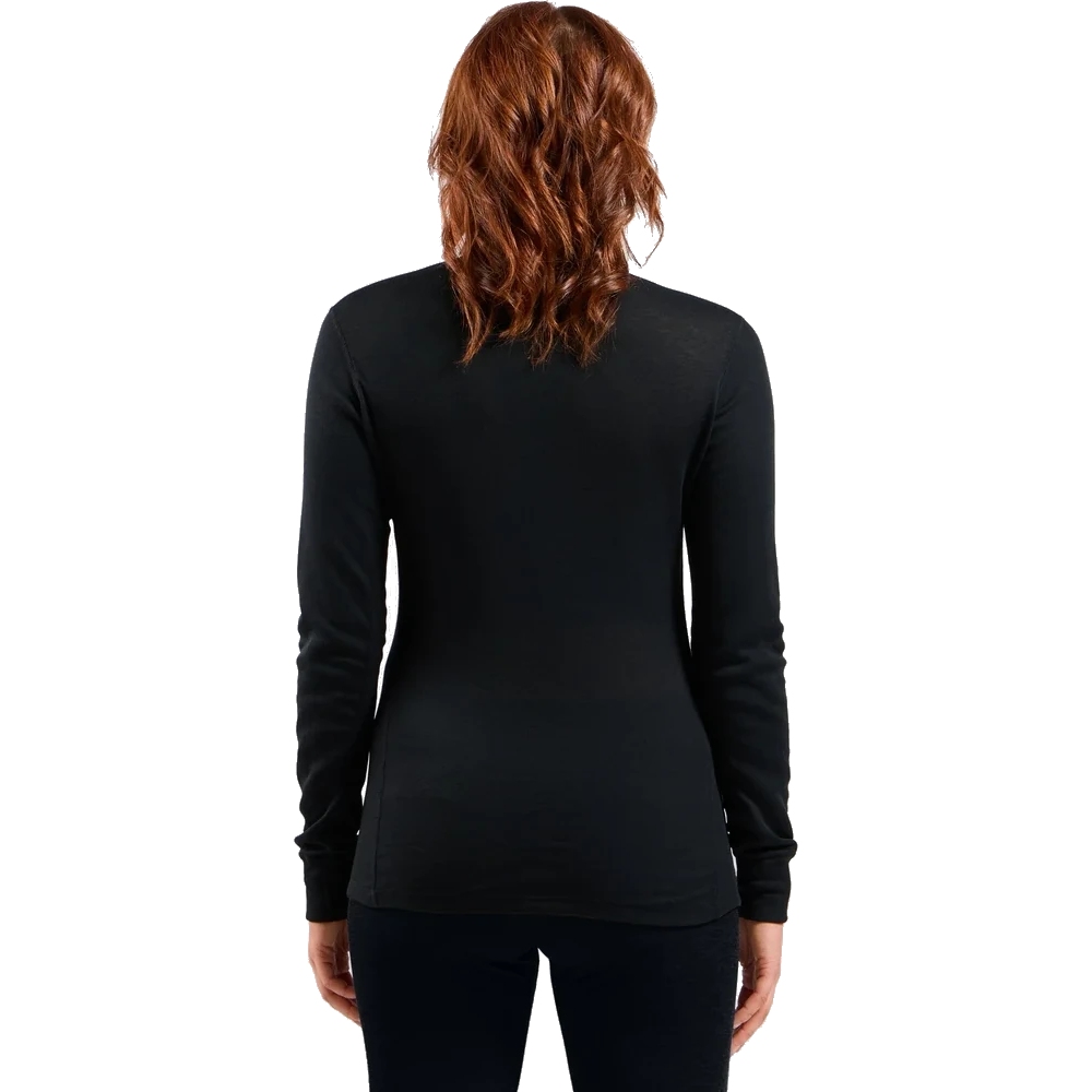 Odlo Active Warm Turtleneck Long-Sleeve Base Layer Top Women - black