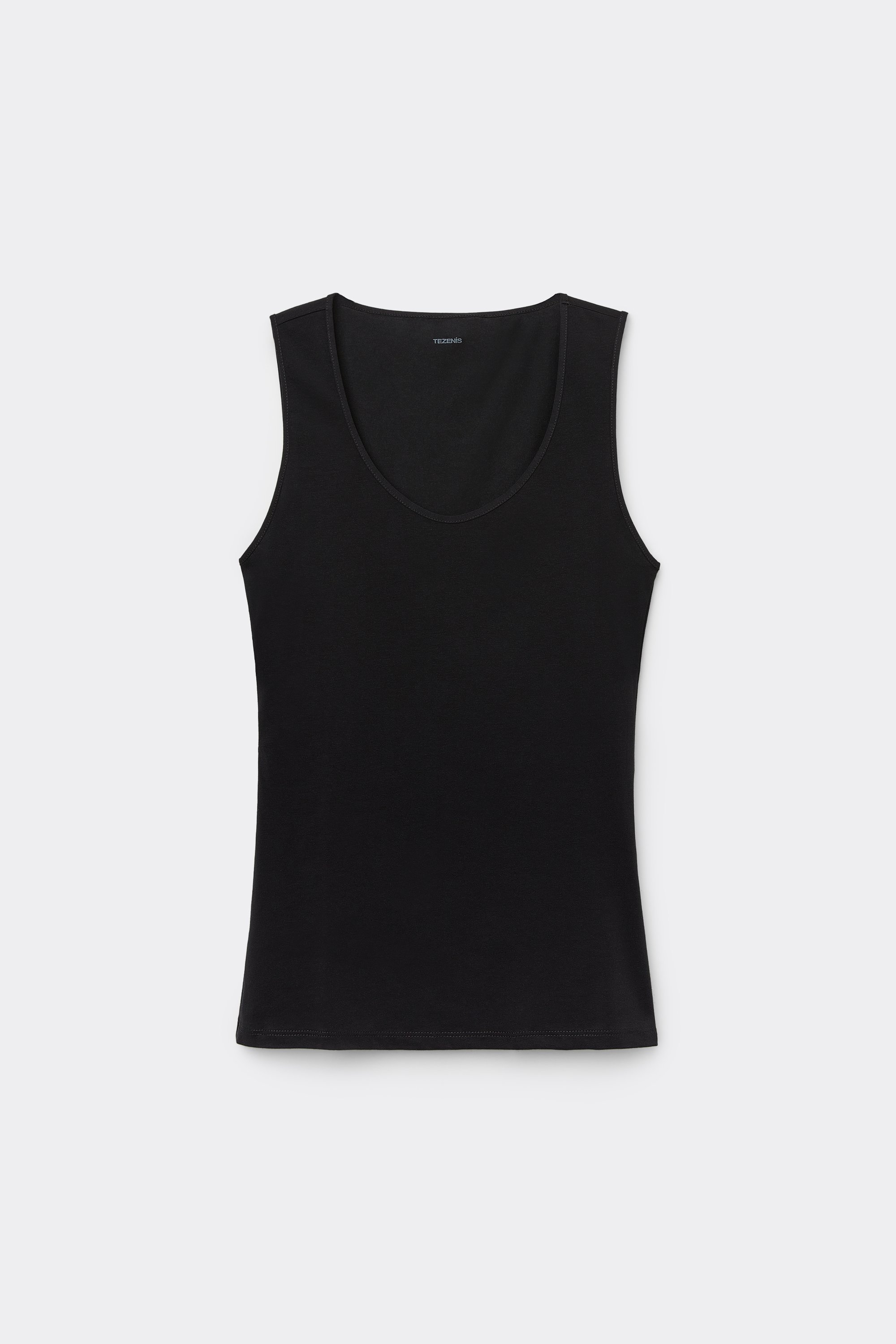 Organic Cotton Camisole with Wide Shoulder Straps and Scoop Neck