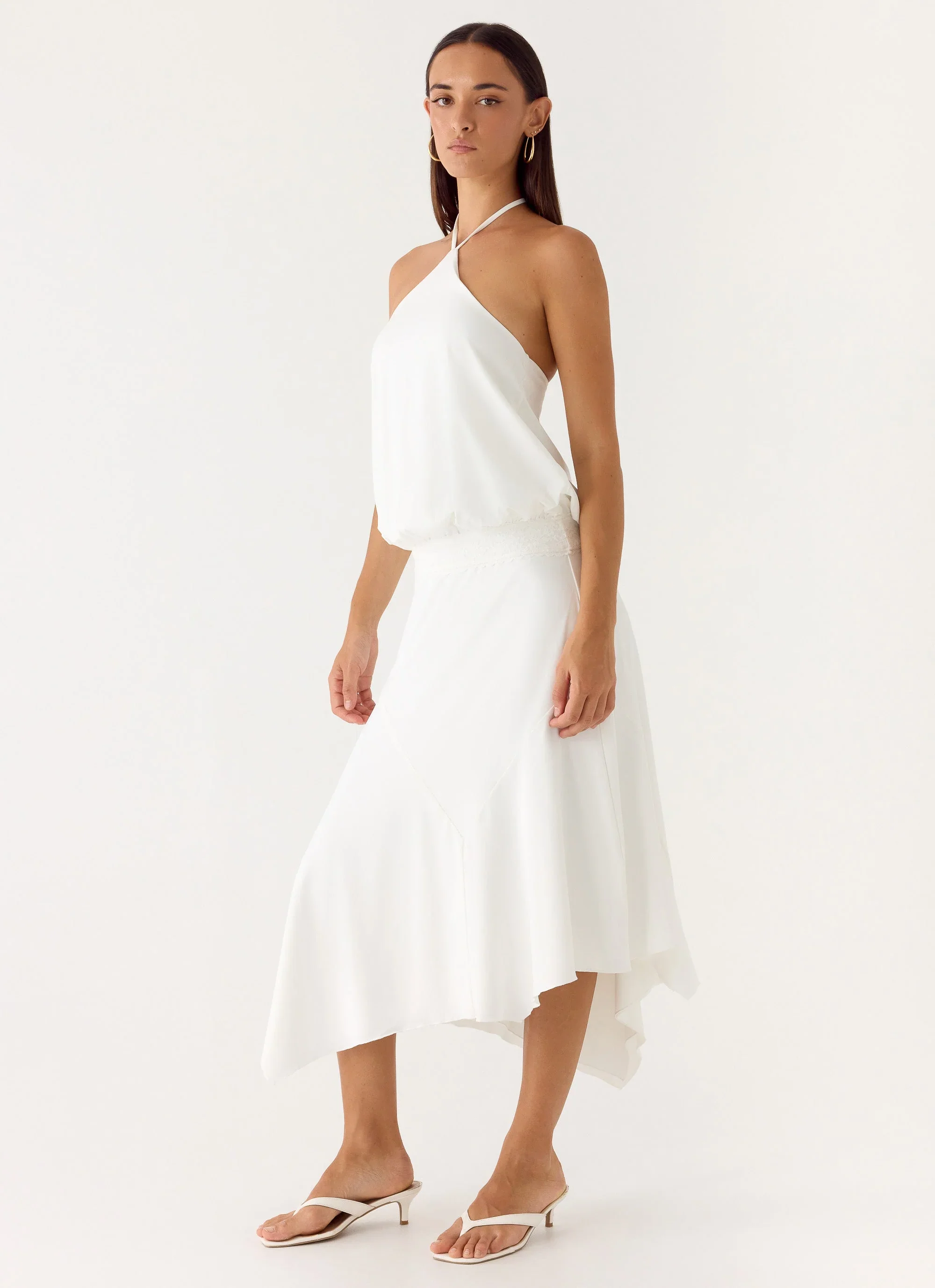 To The Girls Midi Dress - White