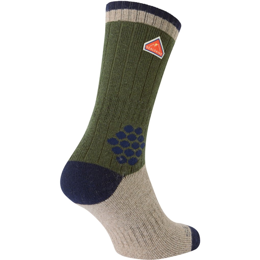 SealSkinz Gresham Mid Length Socks - Green