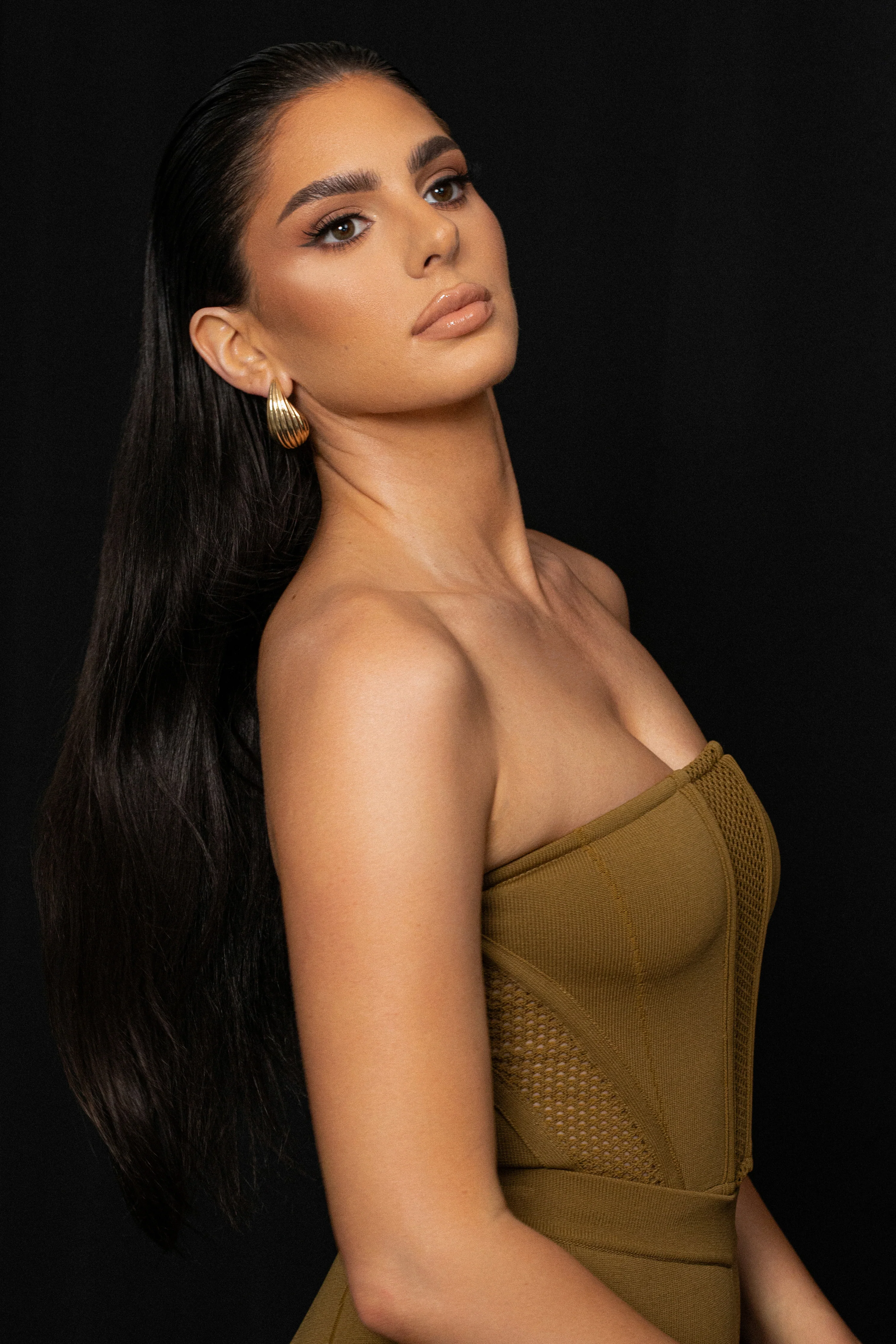 Olive Freda Knit Bustier