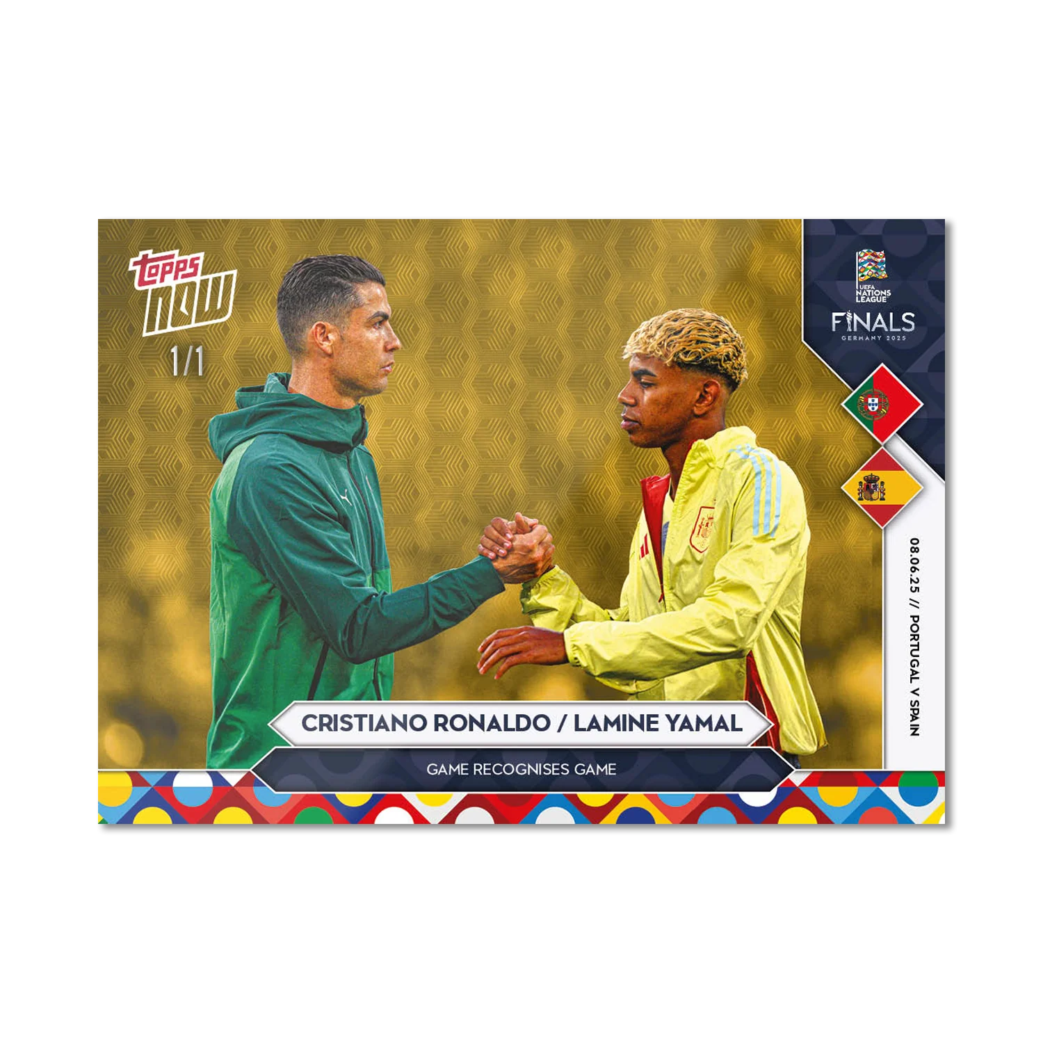 Cristiano Ronaldo & Lamine Yamal - 2025 UEFA Nations League Topps NOW® - Card 8