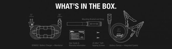 Chargeur de batterie Noco de batterie intelligent montage avec pinces Genius2 6/12V 2ARef : NOCO00002A / 1079653