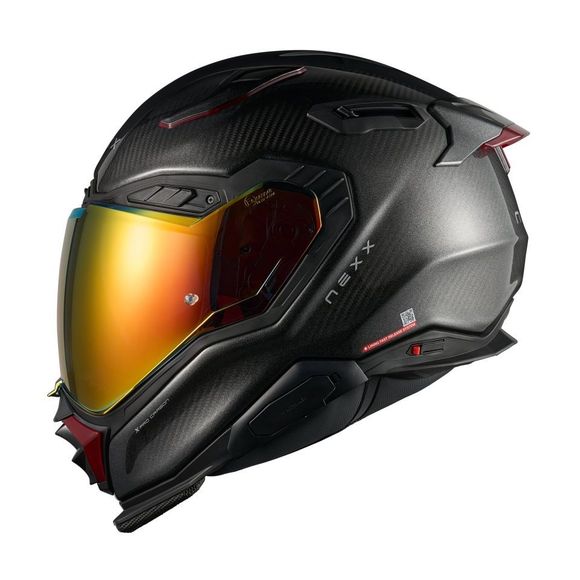Nexx X.WST3 CARBON VOLCANO Full-Face Helmet - Black / RedRef: NE0645