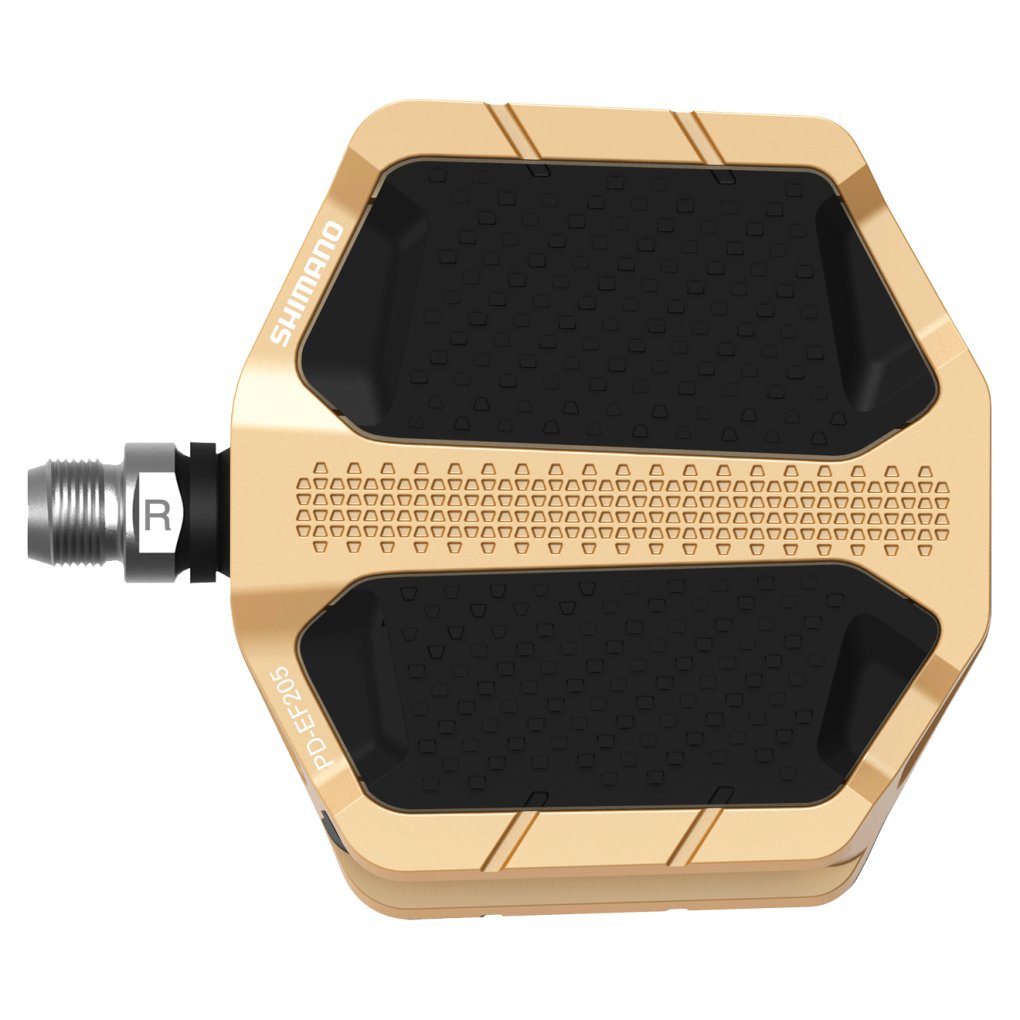 Shimano PD-EF205 Flat Pedal - gold