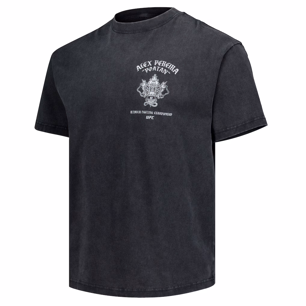 Men's Black Alex Pereira Dragons Aura T-Shirt