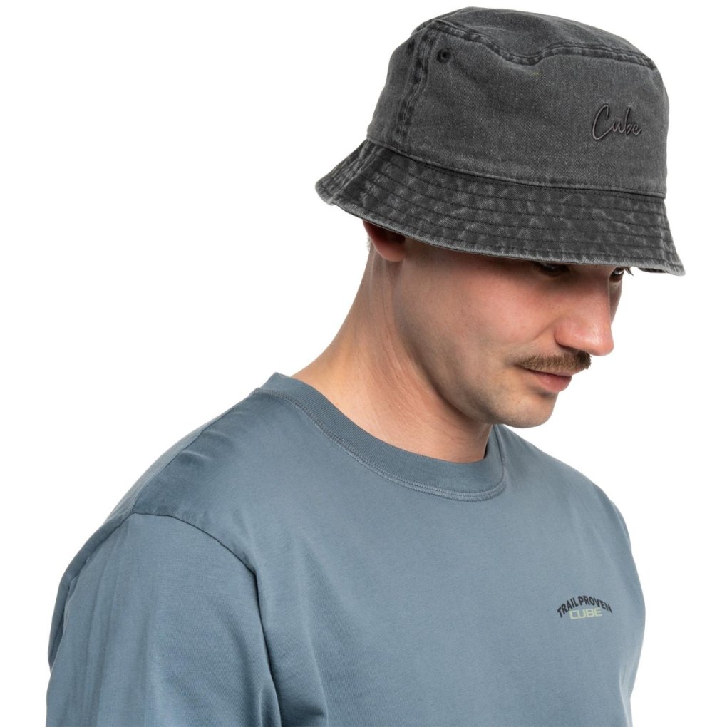 CUBE Bucket Hat - washed grey