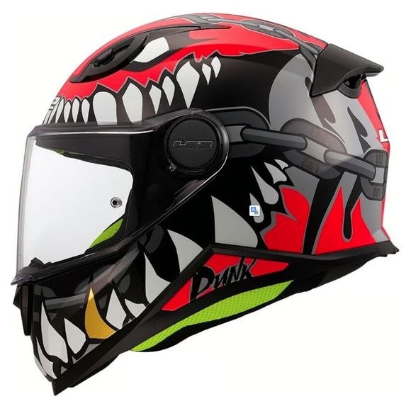 Casque intégral LS2 FF812 - KID PUNK - Gris / RougeRef : LS1032
