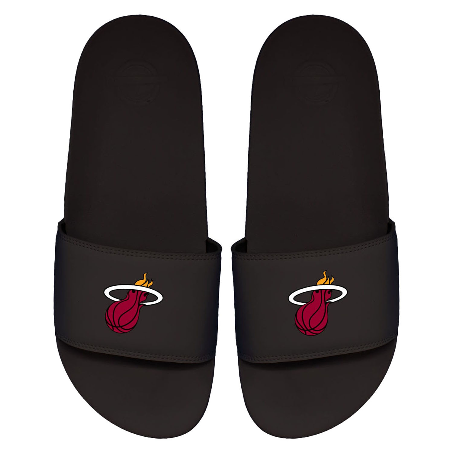 Miami Heat Primary Logo ISlide NBA Gel Slides Black