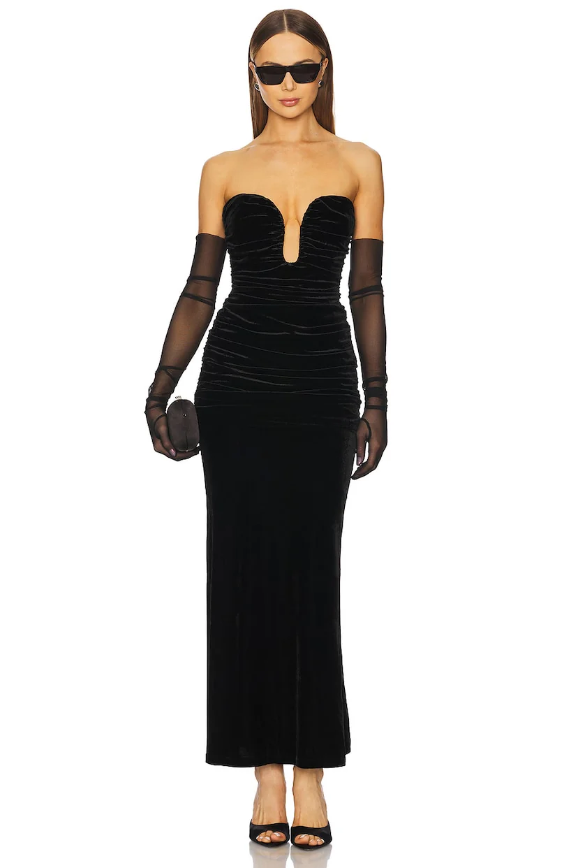 Elvira Velvet Maxi Dress