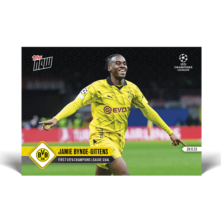 Topps UK - Jamie Bynoe-Gittens - First UEFA Champions League goal - UCL TOPPS NOW® Card #67